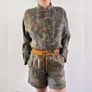 Fragrant Cloud Yarn Silk - Asian-Style Two-Piece Set Medium